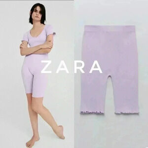 BNWOT Zara seamless  biker shorts size Xs-S in Lilac colour